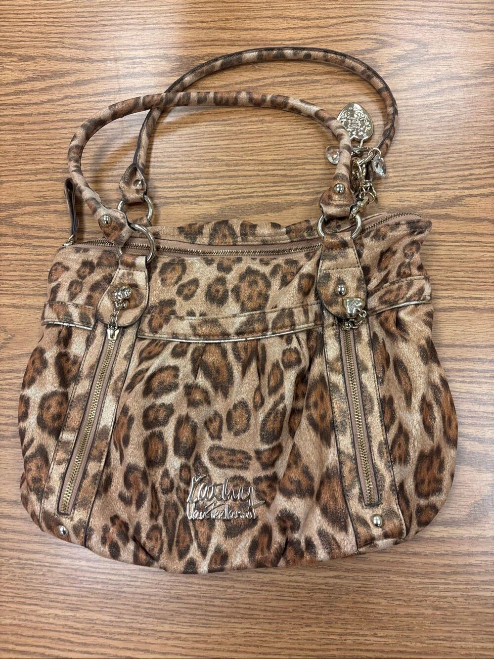 Leopard print Kathy Ireland purse